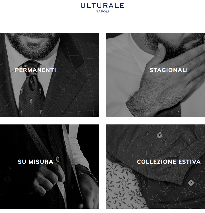 Ulturale lancia la piattaforma di e-commerce.  L’eccellenza sartoriale italiana ora anche sul canale online.